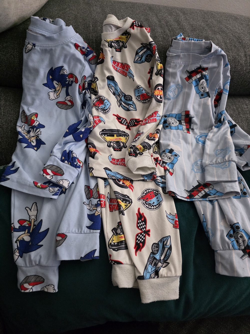 Boys Character Print Pajama Set - Light Blue & Cream Lot Pyjama